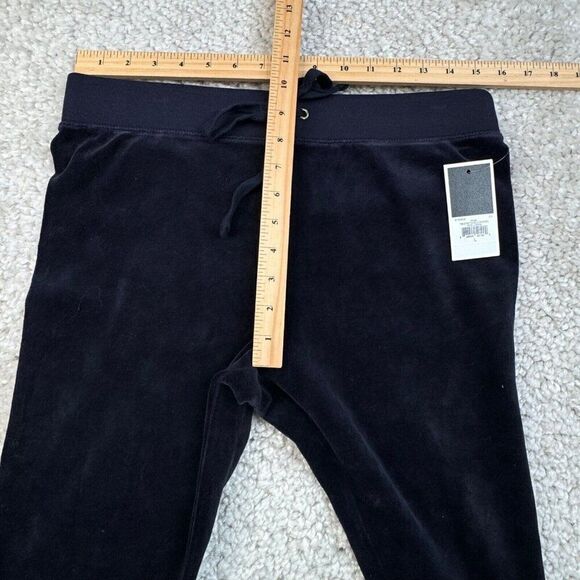 Juicy Couture Stretch Velour Rodeo Drive Legging Regal Navy Blue Large NEW - Picture 7 of 9